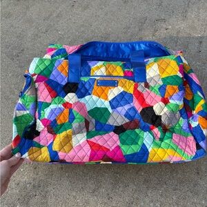 Vera Bradley Colorful Geometric Quilted Tote